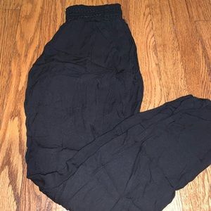 Black parachute pants or Jennie pants